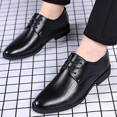 Leer Casual Koeienhuid Zwart Heren Formele Schoenen Nieuw Lage Prijs Goedkope Opruiming Schoenen Zakelijke Kleding Kantoor Sociale Schoen Man