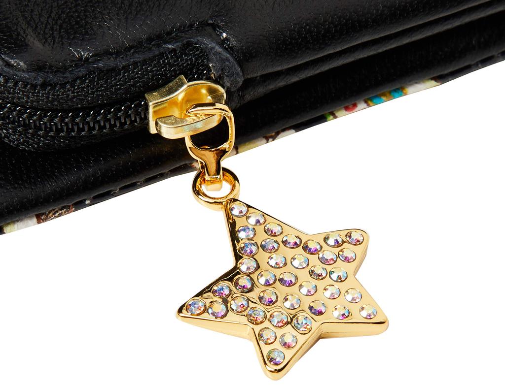 Tsumori Chisato Women's Happy Stuff Mini Folding Wallet, Black