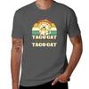 Taco Cat Spelled Backwards Is Taco Cat Retro Sunset Tshirt Everyday Wear Basic Short Sleeve Top
