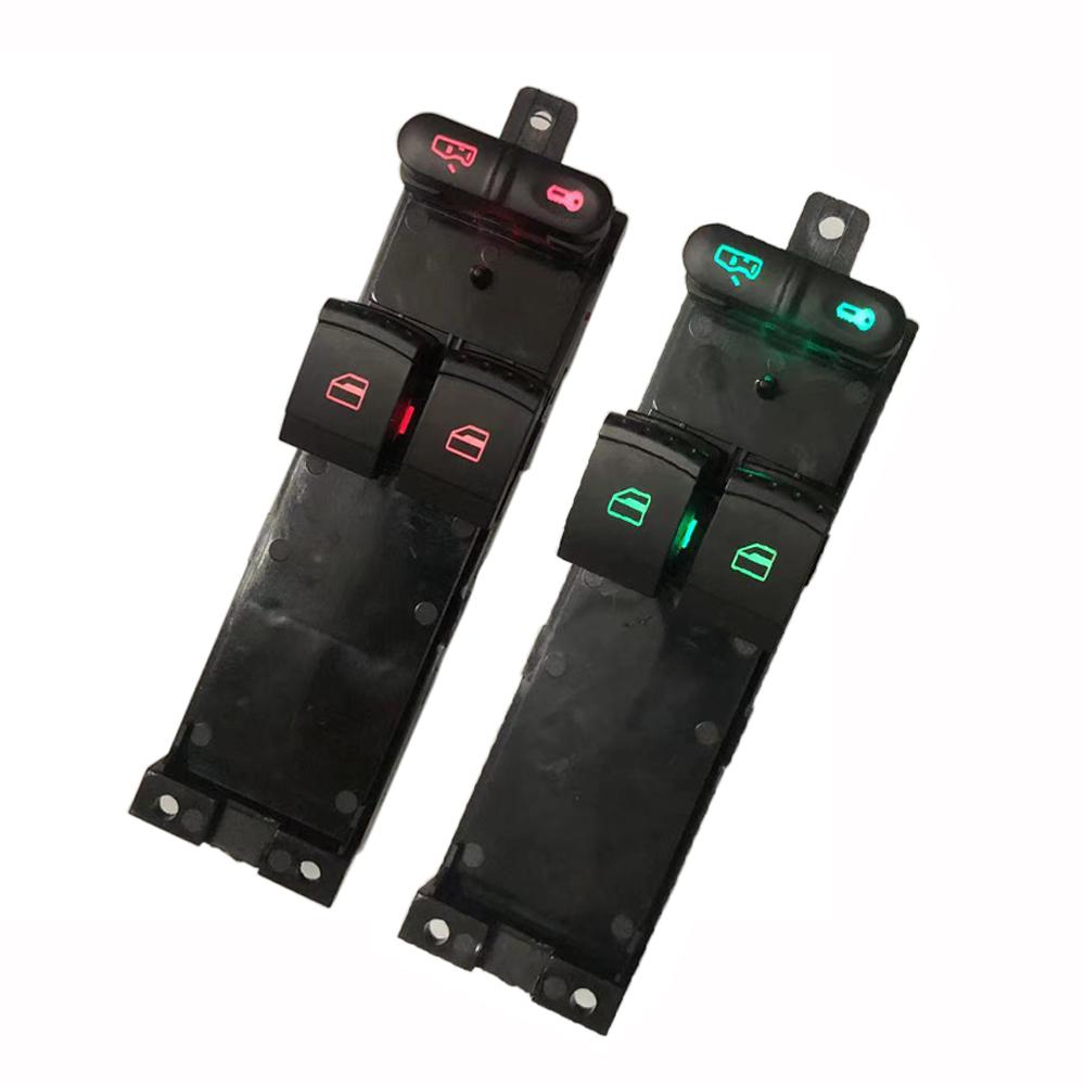 Car Black Window Switch Control Panel Trim 3B1867171D For VW Passat Golf MK4 Bora for Skoda Octavia 2 door