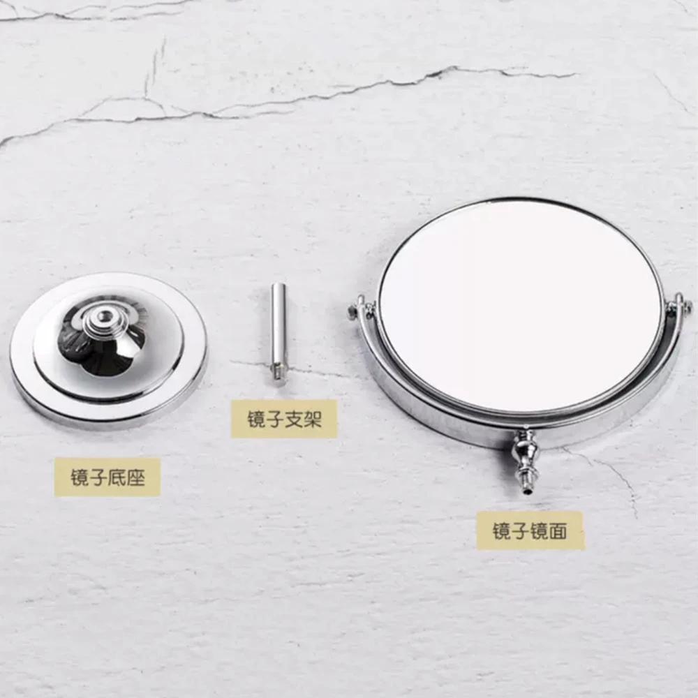 Makeup Mirror Rotate Beauty Mirror Counter Type Dual Side 3 Magnification Standing Cosmetic Mirror Wash Table Bathroom Mirror