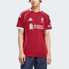 Adidas Aeroready Liverpool FC 25/26 Season Fan Version Home Slim Fit Moisture-Wicking Football Shirt Men Tops JV6423