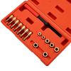 15Pcs Thread Repair Kit with Clearly Marked Taps Dies and Thread File In Storage Case Thread Chaser