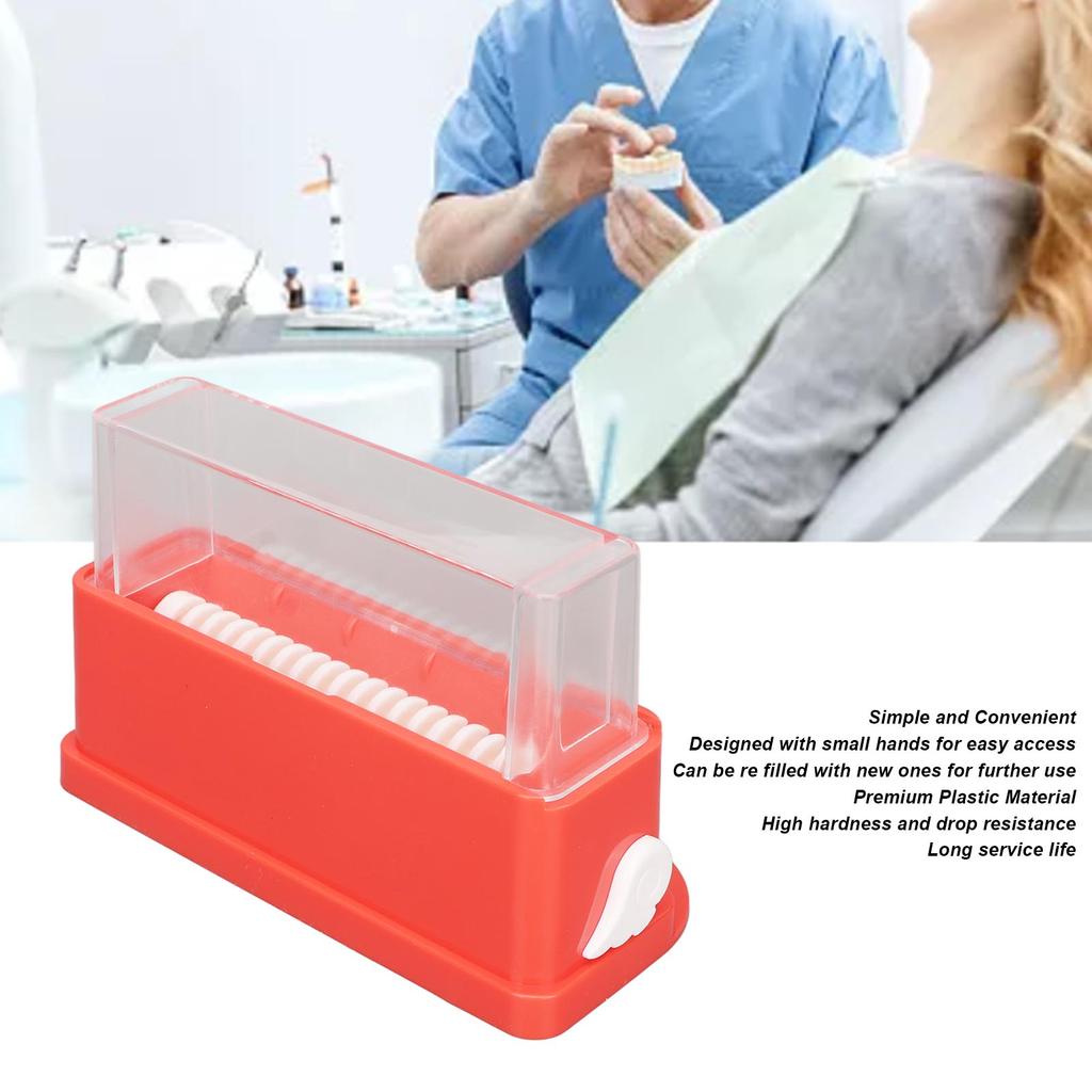 Applicator Holder Box Transparent Large Capacity Plastic Dental Applicator Brush Dispenser