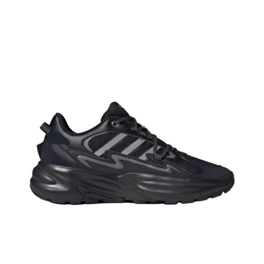 Adidas Ozwave Surge Comfortable Non-Slip Wear-Resistant Low-Top Dad Shoes Unisex Sneakers Black Silver JR3184