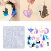 Silicone Ear Jewelry Making Mold Silicone Earring Mold Handmade Earring Molds Silicone Texture Gift for Cats Enthusiasts