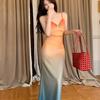 Seaside Vacation Style Temperament Gradual Change Color Suspender Dress Women Summer Travel Sexy Hot Girls Beach Mesh Dress