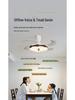 Minimalist Chinese-Style Silent Ceiling Fan with Light & Full Spectrum Eye Protection for Bedrooms & Restaurants