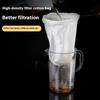 Kitchen Supplies Coffee Milk Tea Filter Mesh Multi-function With Handle Steel Ring Filter Bag Reusable Mesh
