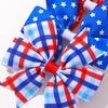 10pcs/set Independence Day Kids Bows Hair Clips for Baby Girls Print Star Ribbon Bowknot Hairpin Headwear Hair Accessories