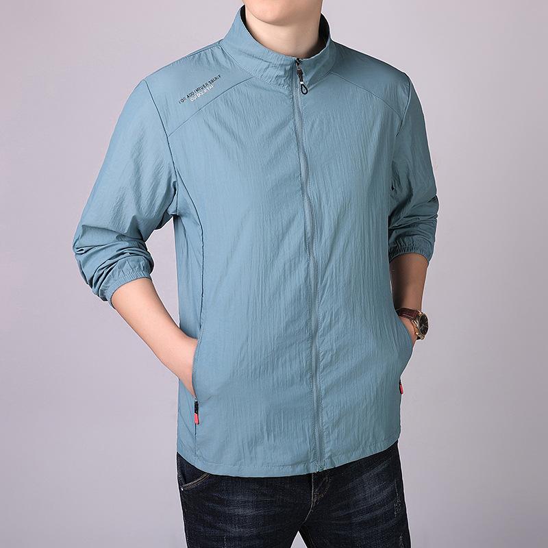 

Солнцезащитная куртка мужская тонкая куртка летняя спортивная куртка для активного отдыха дышащая и устойчивая к ультрафиолетовому излучению L