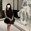 Elegant Sleeveless Slim Black Dress for Women's Summer Birthday Party