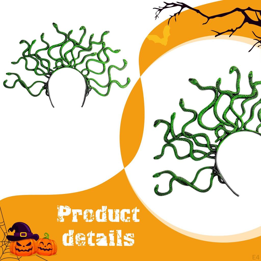 Medusa Headband Snake Costume Accessories for Party Carnival