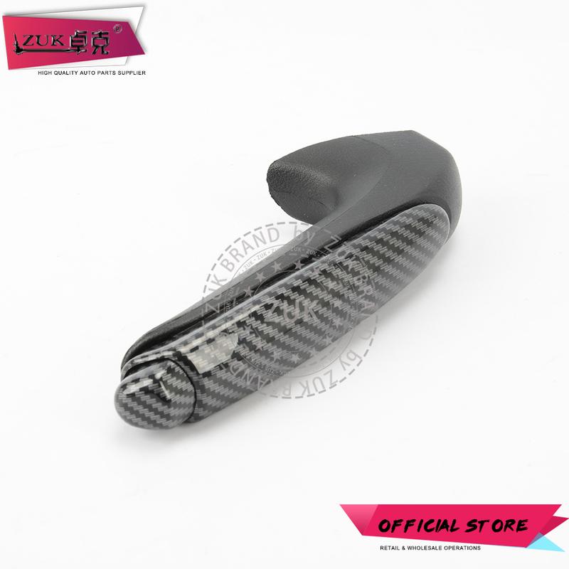 ZUK Carbon Fiber Handbrake Lever Parking Brake Knob Grip Handle For HONDA CIVIC Sedan Coupe 2006 2007 2008 2009 2010 2011 FA FD