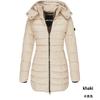 Women's Winter Warm Collar Hooded Long Coat With High-quality Zipper Closure Clothes Sale