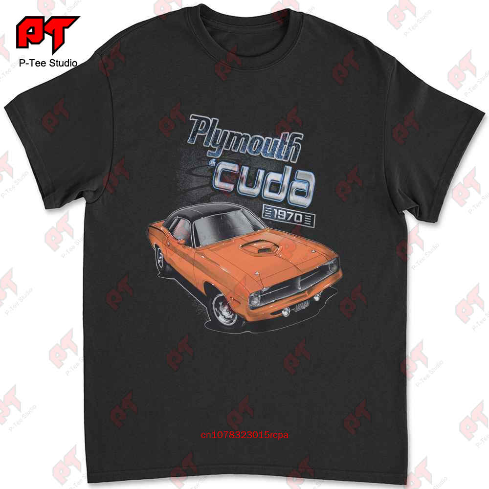 Muscle Car T Shirt 1970 Plymouth Barracuda Hemi Cuda Mopar Small To 6Xl And Tall C5Q9