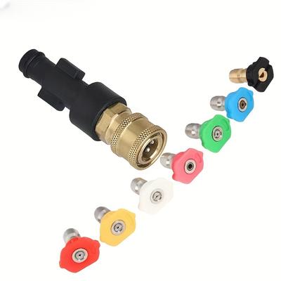 High Pressure Car Washing Gun Foam Spray Pot 1/4 "quick Connector Accessory, with 5/7 Nozzles, Suitable for YILI  Water Gun