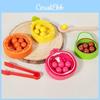 Holzspielzeug zum Sortieren von Farben für Kinder mit Fruchtperlen-Clips für die Früherziehung und die Entwicklung der Feinmotorik