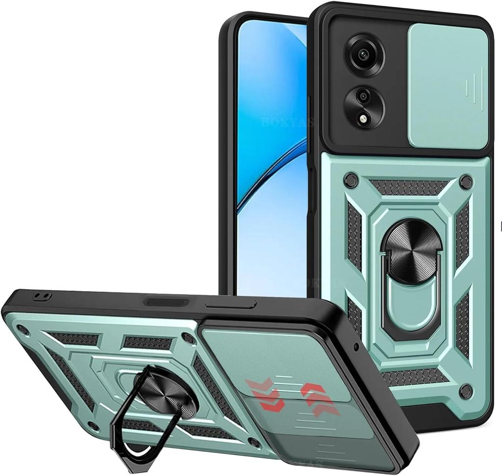 Military Armor Case For Realme C61 C63 C65 C67 4G Note 50 C55 C53 C51 Cover Lens Protection Ring Stand Holder Coque Fundas