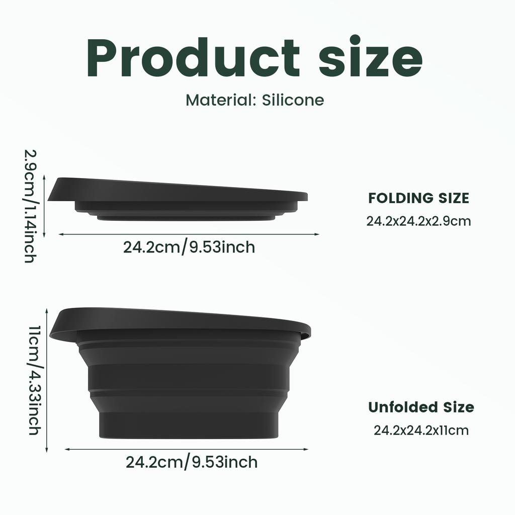 Silicone Face Ice Bowl Foldable Ice Bath Facial Washbasin with Built In Tray Cooling Facial Washing Basin for Home Travel
