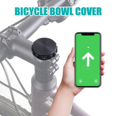 Bicycle Headset Cover for AirTag Locator Holder Universal MTB Road Mountain Bicycle Front Fork Stem Bowl Set Cover Anti-lost Tracking Device