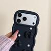 3D Bowknot Pearl Silicone Phone Case For iPhone 17 Air 16 15 14 13 12 11 Pro X XS XR Max 7 8 Plus With Lanyard Soft Cover