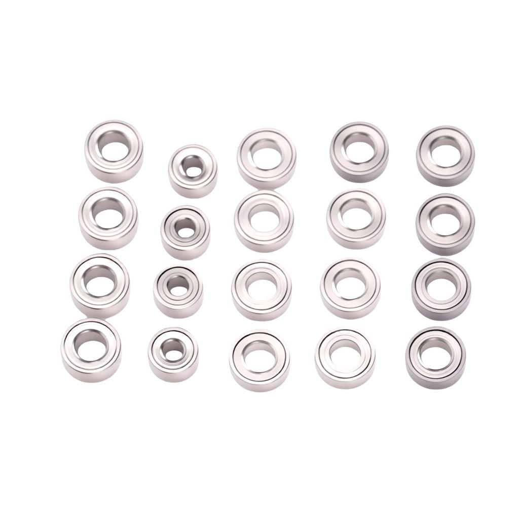 20 Pcs RC Bearing Kit Fit for Axial SCX30 1 30 RC Stainless Steel RC Crawler Car Bearings for Upgrade