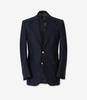 Meverick 3-Roll 2-Button Navy Gold Hardware Blazer Jacket