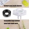 Pack of 6 Multipurpose Bathtubs Spouts Diverter Repair Set Leakproof Fix Replacement Parts Accessory For Shower Faucet