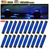 Blue 20 Pods LED Lights Rock Light Underbody For Jeep Offroad UTV Truck ATV Boat