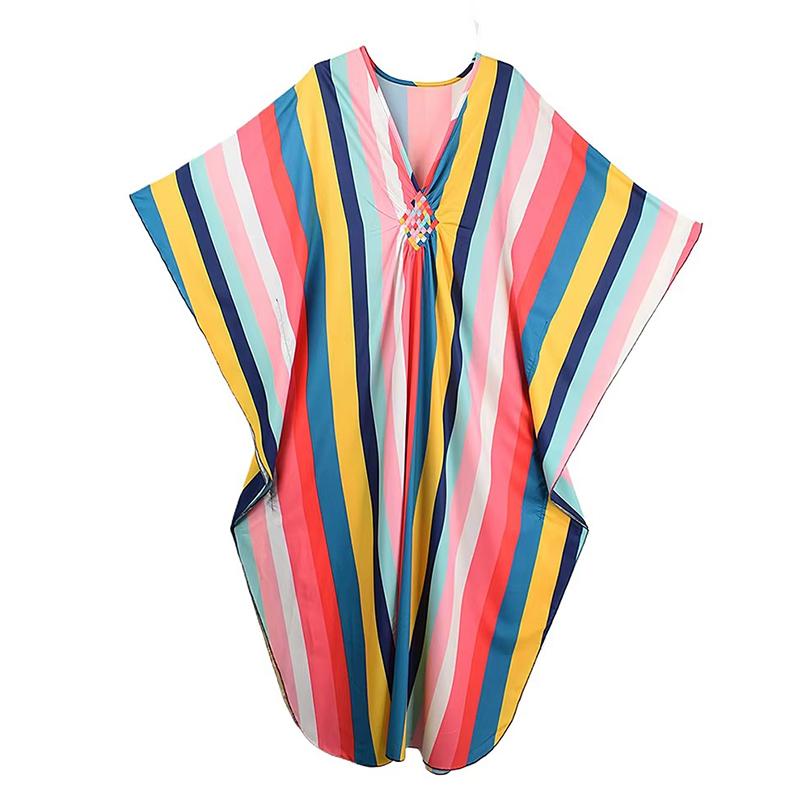 

XITAO Contrast Color Striped A-line Dress GJ1177 One Size жёлтый