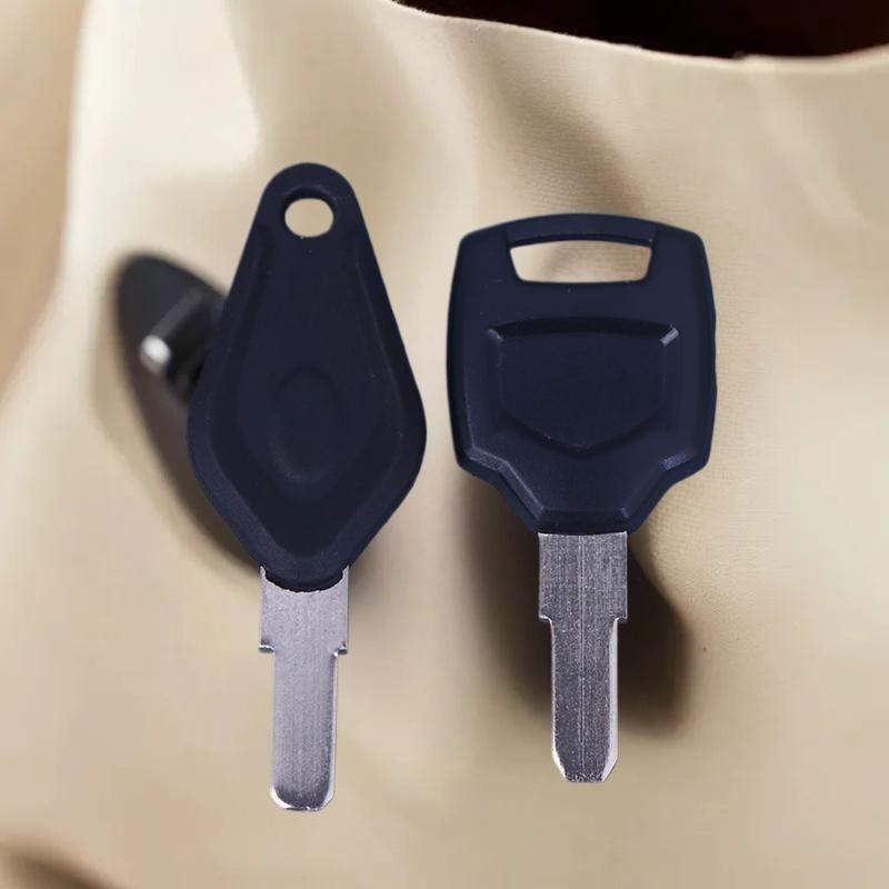 Pair of Disc Detainer Lock Key Blank; DMS Motorbike Storage Trunk Embryo Locksmith Tool Parts