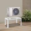 Mini Split AC Ground Stand, Heavy Duty 450LB Capacity, Universal for Indoor Outdoor Condenser Units, 33.8x19.1x17.5inch, White