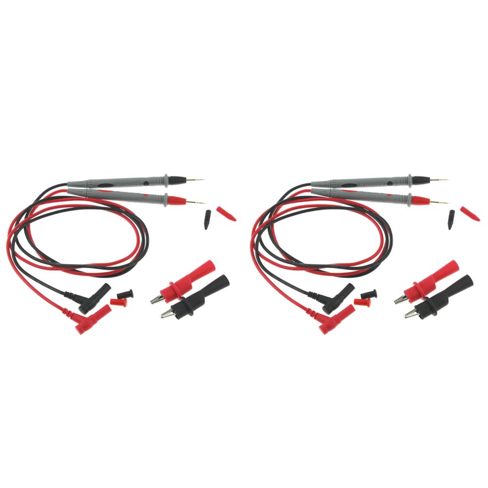 

AU 2Pcs 20A Universal Probe Test Leads for Multimeter Meter with Alligator Plier