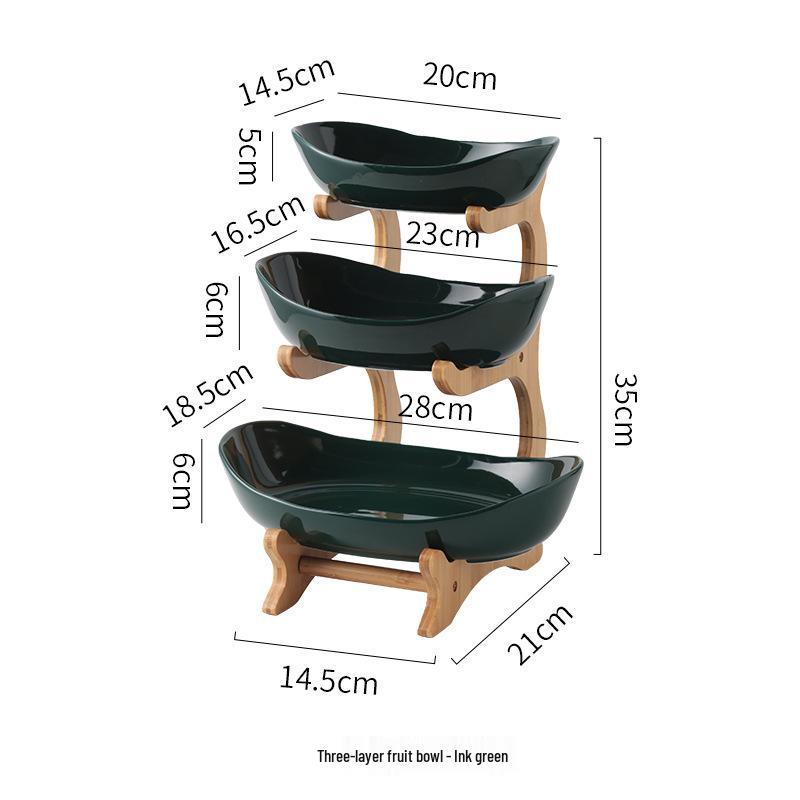 

Multi-layer Fruit and Snack Display Plate for Coffee Table or Front Desk