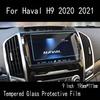 For Haval H9 2016 2017 Car GPS Navigation Screen Protector Auto Interior Tempered Glass Protective Film Car Accessorie
