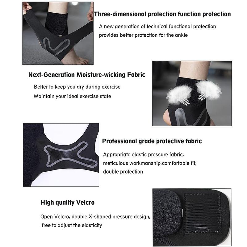 1 Sets Sport Ankle Stabilizer Brace Compression Ankle Support Tendon Pain Relief Strap Foot Sprain Injury Wraps Running Basketball