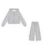 Xiangying Girls' Gray Fashion Two-Piece Set