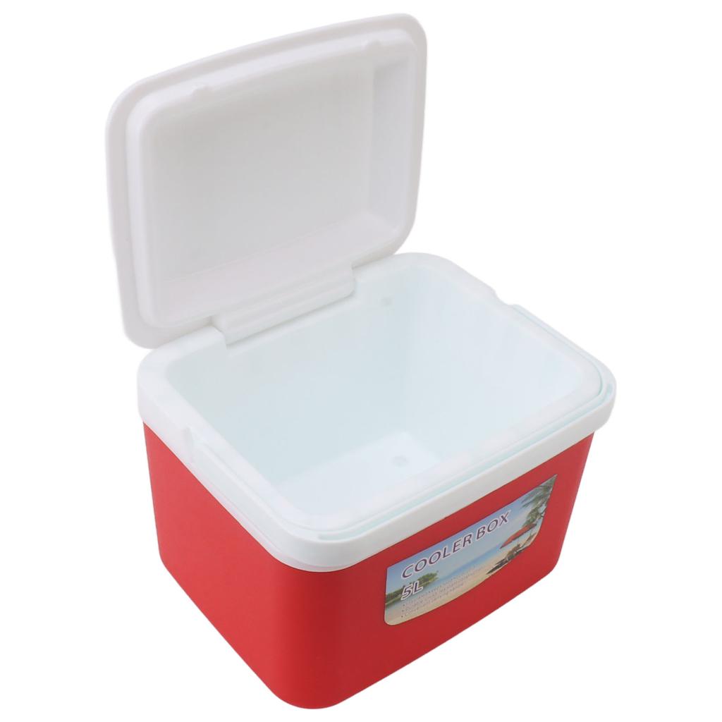 5L Cooler Box Portable Insulin Cooler Box Home Camping Portable Refrigerated Food Cooler Red