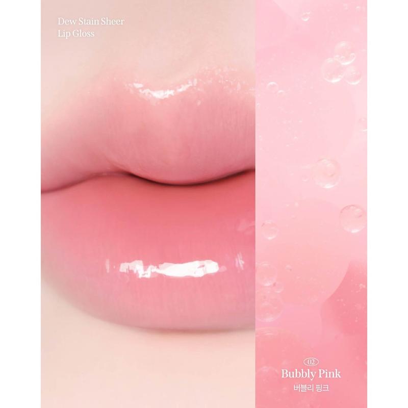 

MILK TOUCH Dew Stain Sheer Lip Gloss 4ml 02 Bubbly Pink