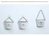 American Country-Style Wrought Iron Wall-Mounted Flower Pot for Creative Dried Flower Decor