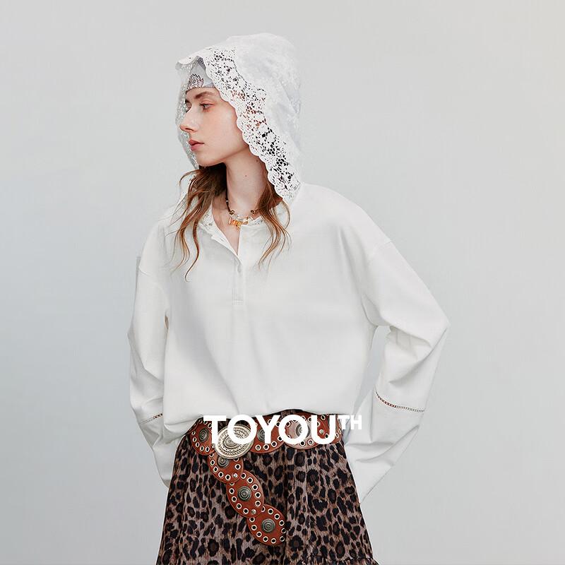 

Women s Lace Hollow Splice Hooded Sweatshirt L