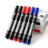 Waterproof Marker Pen Oil Permanent Dual Tip 2.8 Mm Nib Black Blue Red Art Marker Pens School Office Stationery