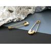 Creative Punk Earrings Safety Pin Stud Earrings Ear Threader Gift for Boyfri