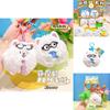 Adorable Plush Samoyed Dog Keychain Cute Couple Backpack Charm Gift Accessory