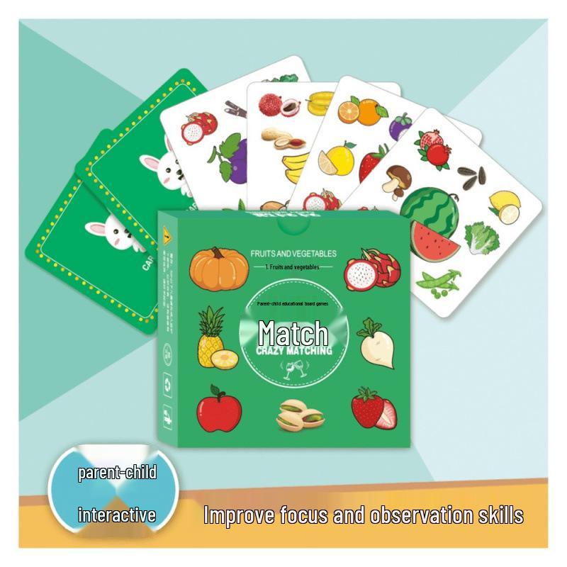 

Parent-Child Matching Cards: Boost Kids Focus & Observation Skills with 54 Interactive Cards