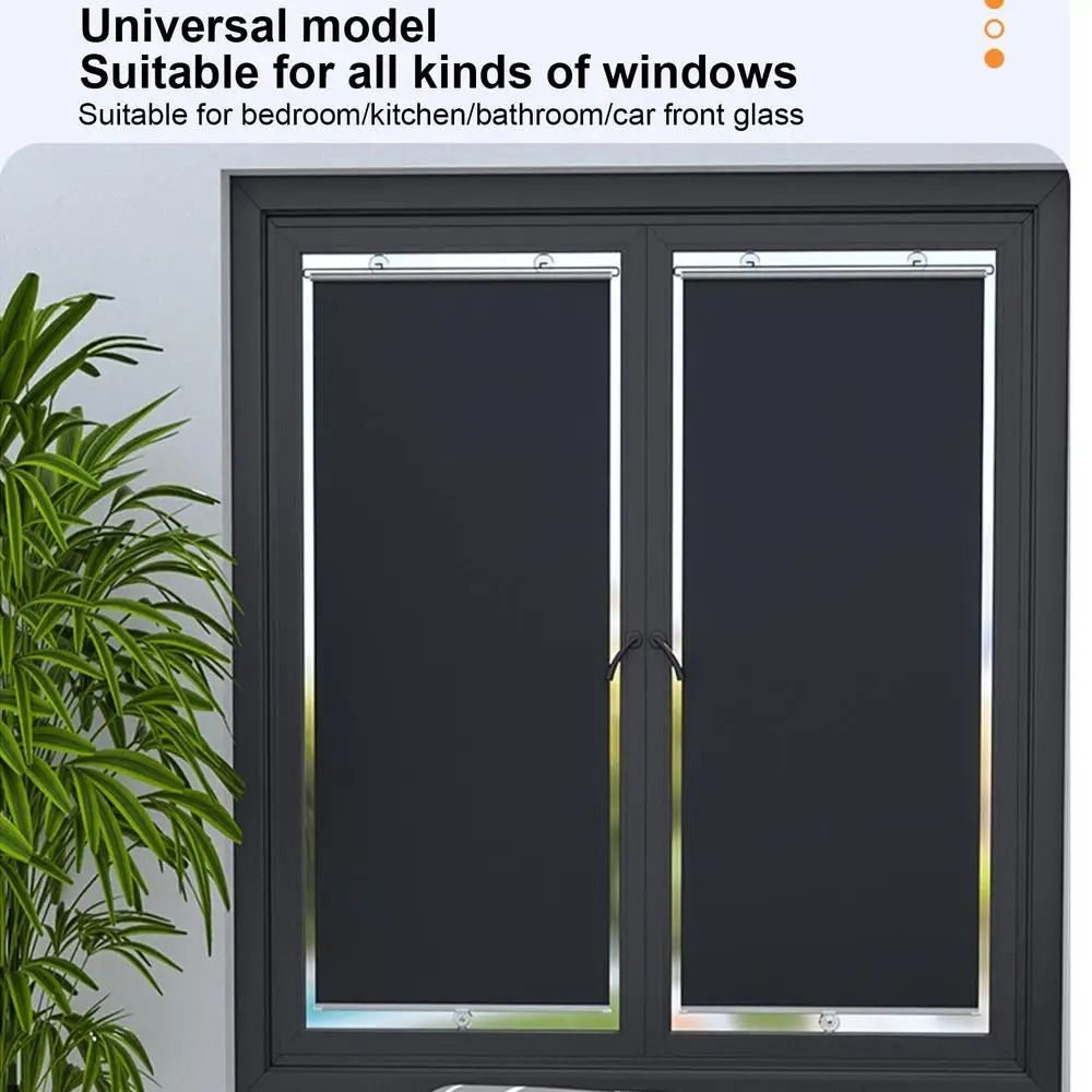 Universal UV-Protection Curtains Retractable Sunshade Roller Blinds  Auto Truck