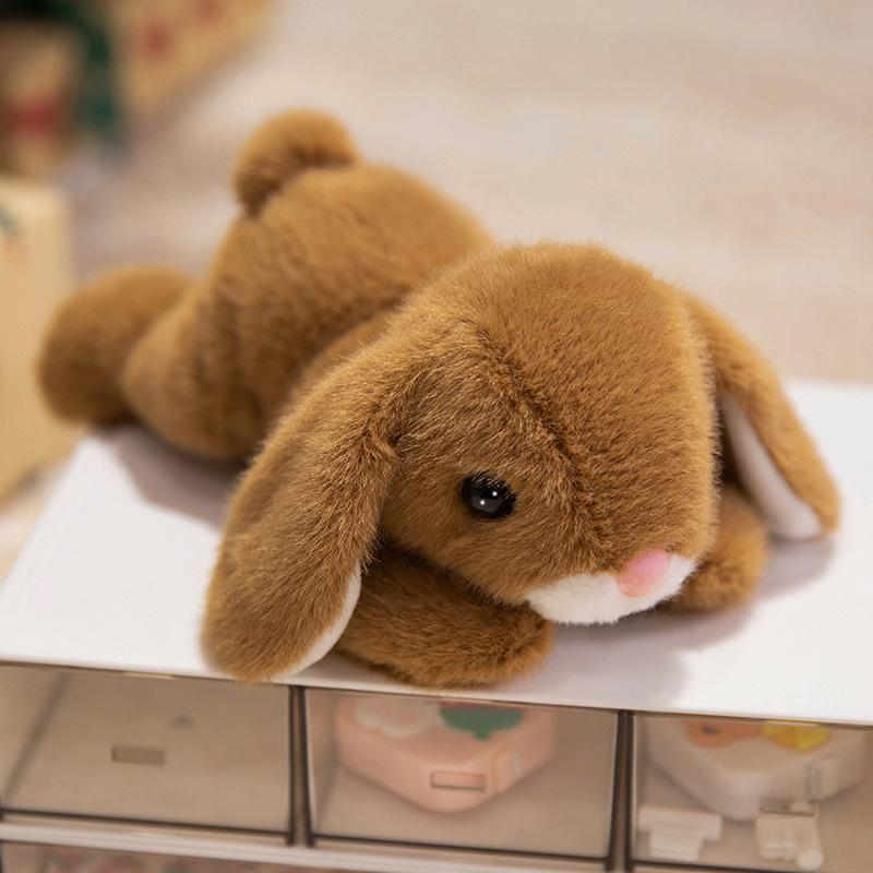 Fragrant long-eared rabbit cute animal palm treasure plush toy doll doll soothes sleep to accompany study and work