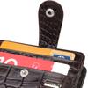 Интересный мужской кошелек из натуральной кожи с тиснением под крокодила CANPELLINI Purse 21689 Коричневый