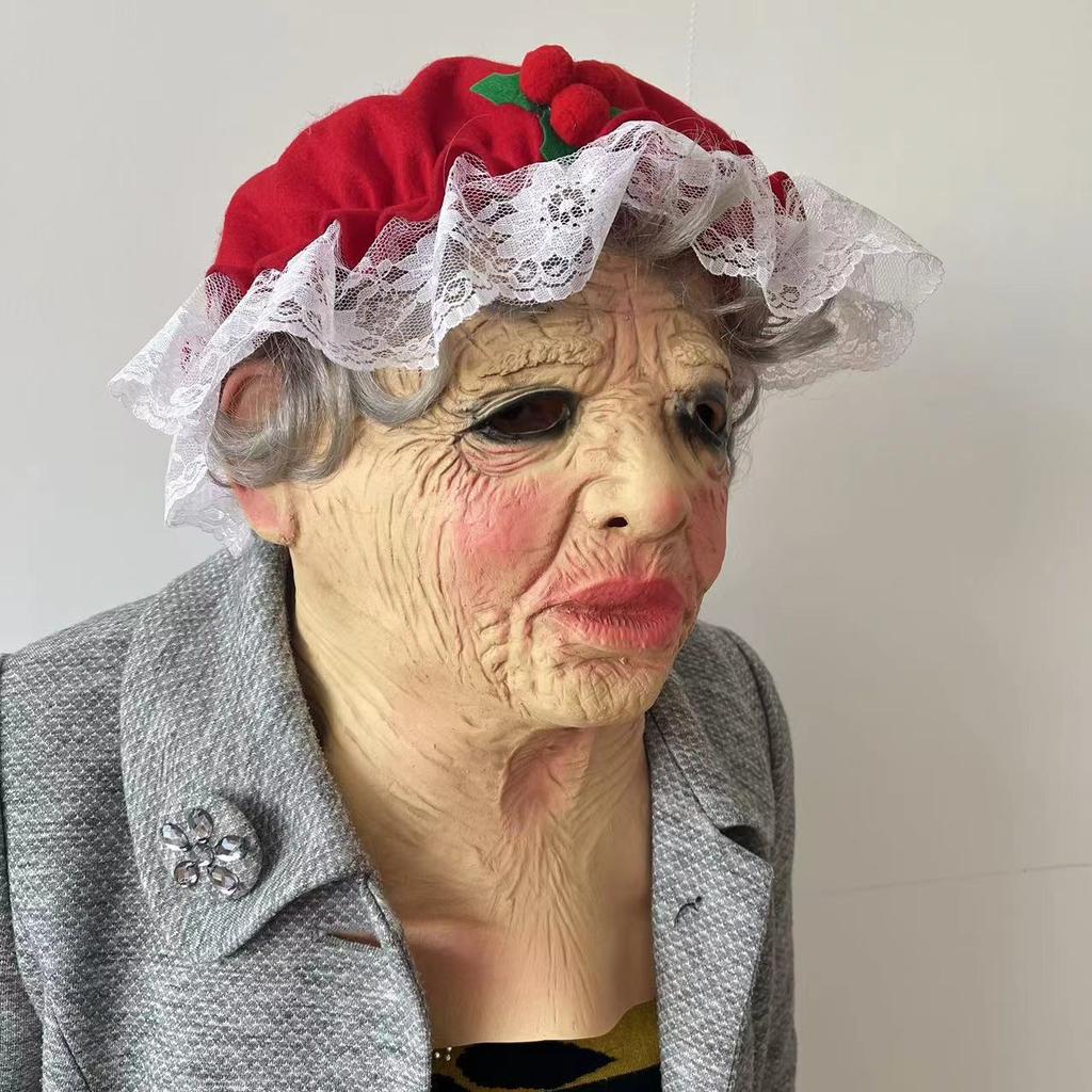 Santa Claus Latex Mask with Hat